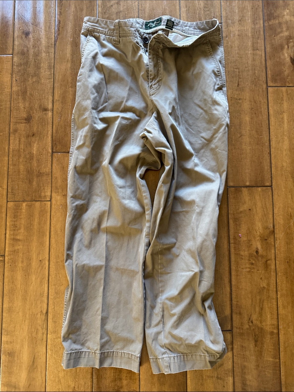 Eddie Bauer Men's Tan Chino Pants 34x30